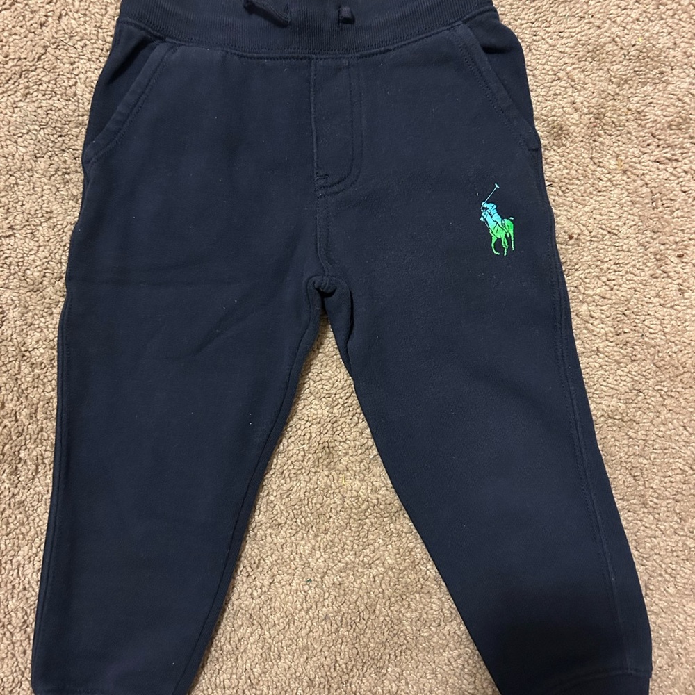 Polo by Ralph Lauren kids Blue Sweatpants with Iconic Logo